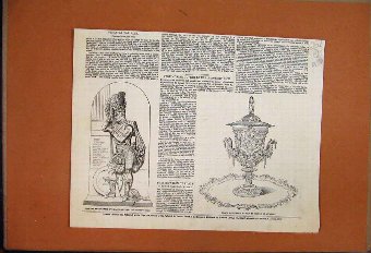 Print 1850 Madras Testimonial Robert Dick Royal Hi