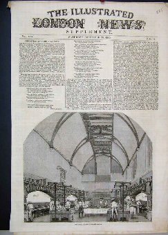 Print 1850 Royal Kitchen Windsor Castle Men Workin