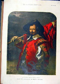 Print 1856 Colour Standard Bearer George Leighton 