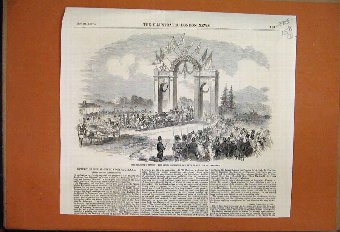 Print 1857 Queen Victoria Receive Keys To City Abe