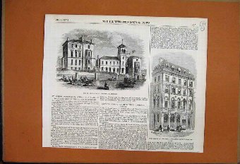 Print 1857 St Johns Kilburn Royal Insurance Co Lom