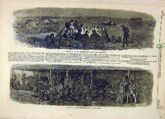 Print 1858 Epsom Races Derby People Gipsy Quarter 