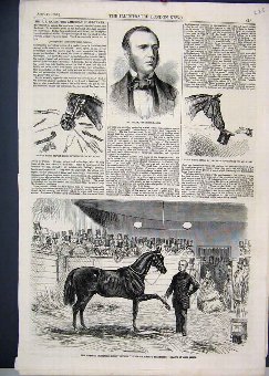 Print 1858 Mr Rarey Horse Tamer Cruiser Vicious 25