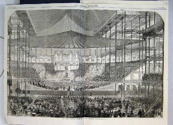 Print 1859 Great Handel Festival Crystal Palace Mu