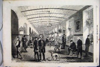 Print 1860 Royal Hospital Bethlehem Gallery Men Do