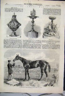 Print 1861 Ascot Races Thormanby Horse Royal Hunt 