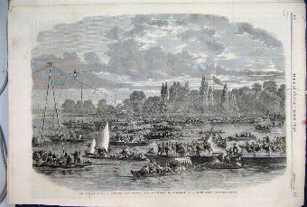 Print 1861 Female Blondin Thames Battersea Cremorn