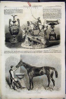 Print 1861 Goodwood Races Starke Horse Stewards Cu