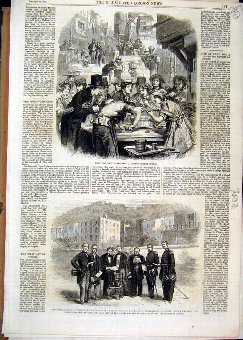 Print 1861 London Street Scene Oysters Italian Gov