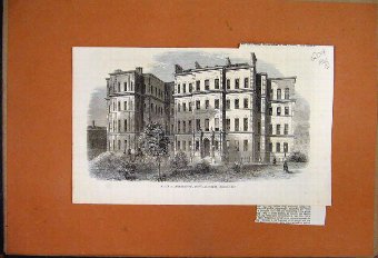 Print 1861 Major Charles Nasmyth Portrait Art Scie