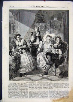 Print 1861 Malade Imaginaire Royal Academy Victori