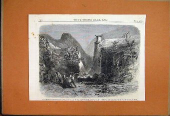 Print 1861 Mr Falconers Peep Of Day Lycuem Theatre