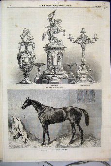 Print 1862 Ascot Horse Asteroid Cup Royal Hunt Que