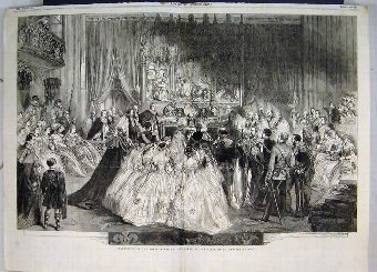 Print 1863 Royal Marriage Celebration Altar George