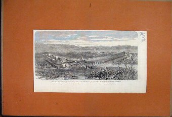 Print 1864 Ascent M Godards Montgolfier Balloon Cr