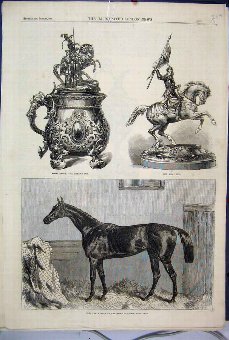 Print 1865 Ascot Race Horse Ely Winner Cup Queens 