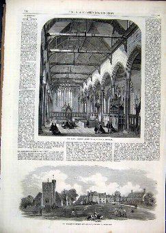 Print 1865 Dutch Church Austinfriars Andrews Churc