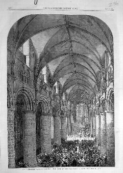Print 1865 Gloucester Cathedral Music Festival Nav