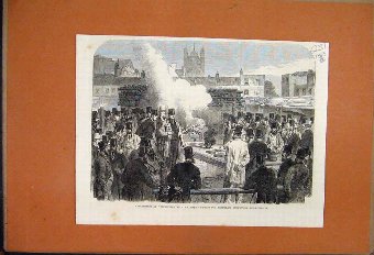 Print 1865 Pilgrims In Sight Of Rome Lehmann Royal