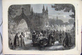 Print 1865 Scene King John Drury Lane Theatre Art 