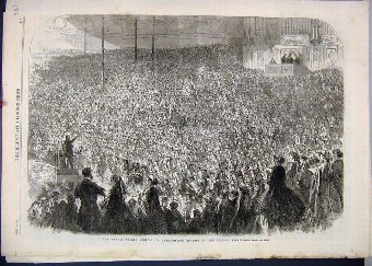 Print 1866 Choral Meeting Metropolitan Schools Cry