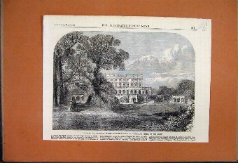 Print 1866 Cliefden Dowager Duchess Sutherland Tap