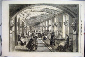 Print 1866 Royal Hospital Bethlehem Gallery Women 