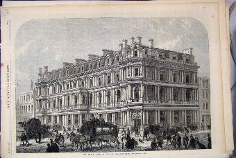 Print 1866 Union Bank Chancery Lane London Horse C