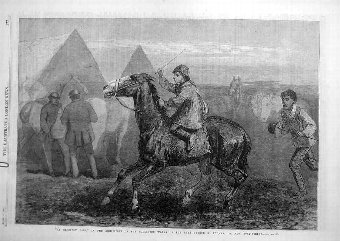 Print 1869 Kingston Fair Thomas Horse Child Thief 
