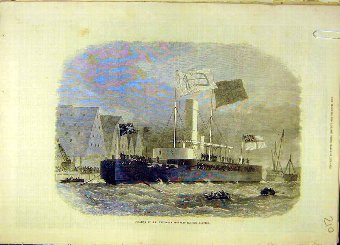 Print 1871 Hm Twin-Screw Iron-Clad Monitor Glatton