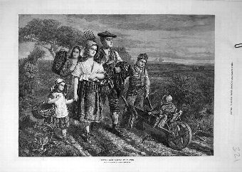 Print 1871 Return Labour Fyfe Labourers Country Ol