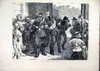 Print 1871 Victors Off Duty Berlin Germany Street 