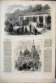 Print 1871 Wines Medoc Cuvier Harvest Trophy Cryst