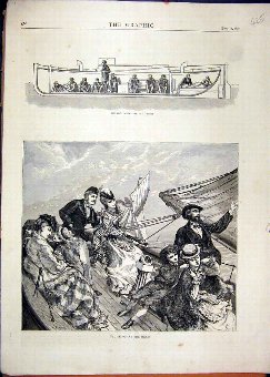Print 1871 Yachting Family Harris Patent Safety Li