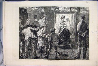 Print 1873 Travelling Photographer Family Victoria