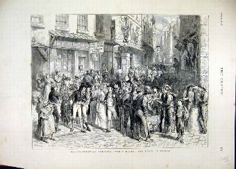 Print 1874 Persian Street Reign Terror France Coff