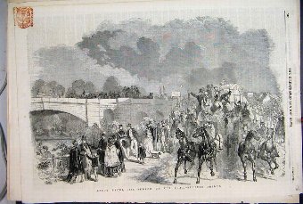 Print 1874 Zoological Gardens Berlin Germany Famil