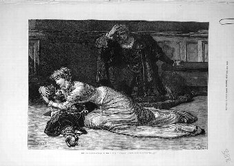 Print 1879 Hernani French Comedy Scene Theatre Act
