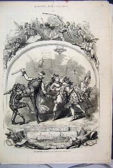 Print 1876 Pantomime Drury Lane Whittington Cat 11