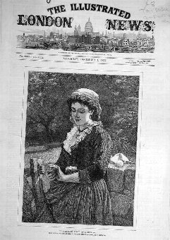 Print 1877 Engaged-Ring Guillano Lady Woman Portra