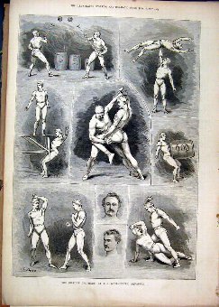 Print 1877 Gilfort Brothers Westminster Aquarium S