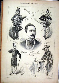 Print 1877 Howard Paul Entertainment Yankee Mephis