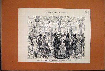 Print 1878 Congress Dublin Lord Beaconsfield Kaise