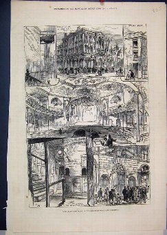 Print 1878 Fatal Panic Crush Colosseum Music Hall 