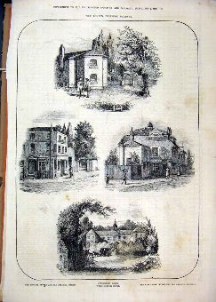 Print 1878 London Gardens Copenhagen House Tavern 