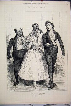 Print 1880 Domestic Drama Acts Victory Men Woman P