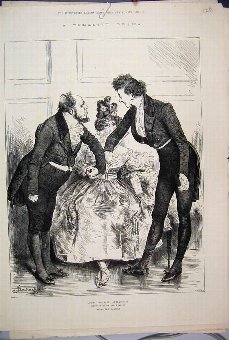 Print 1880 Domestic Drama Worth Wealth Play Victor