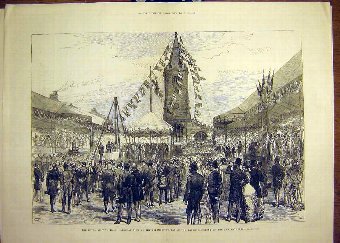 Print 1880 Truro Royal Visit Cathedral Foundation 