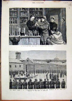 Print 1880 Vaccination Ireland Nihilist Execution 
