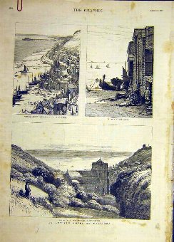 Print 1881 Hastings St Leonard'S Fishermen All Sai
